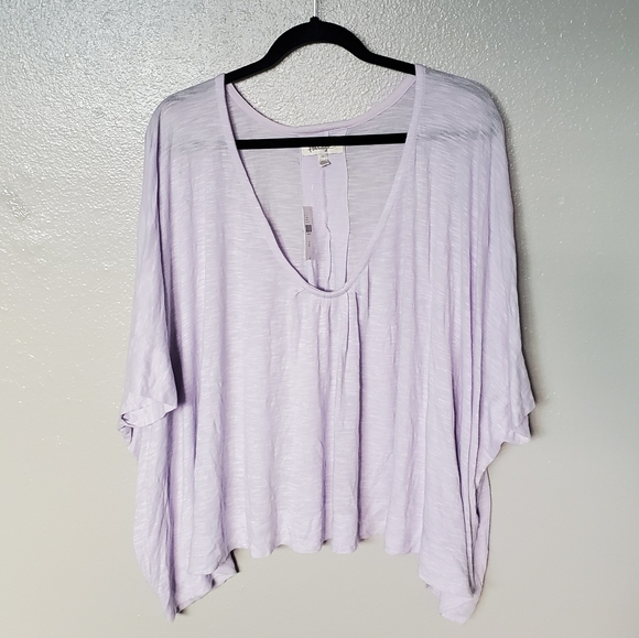 Anthropologie Porridge Jolie Lilac Top Oversized - Picture 2 of 5